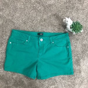 ANA green denim shorts size 12